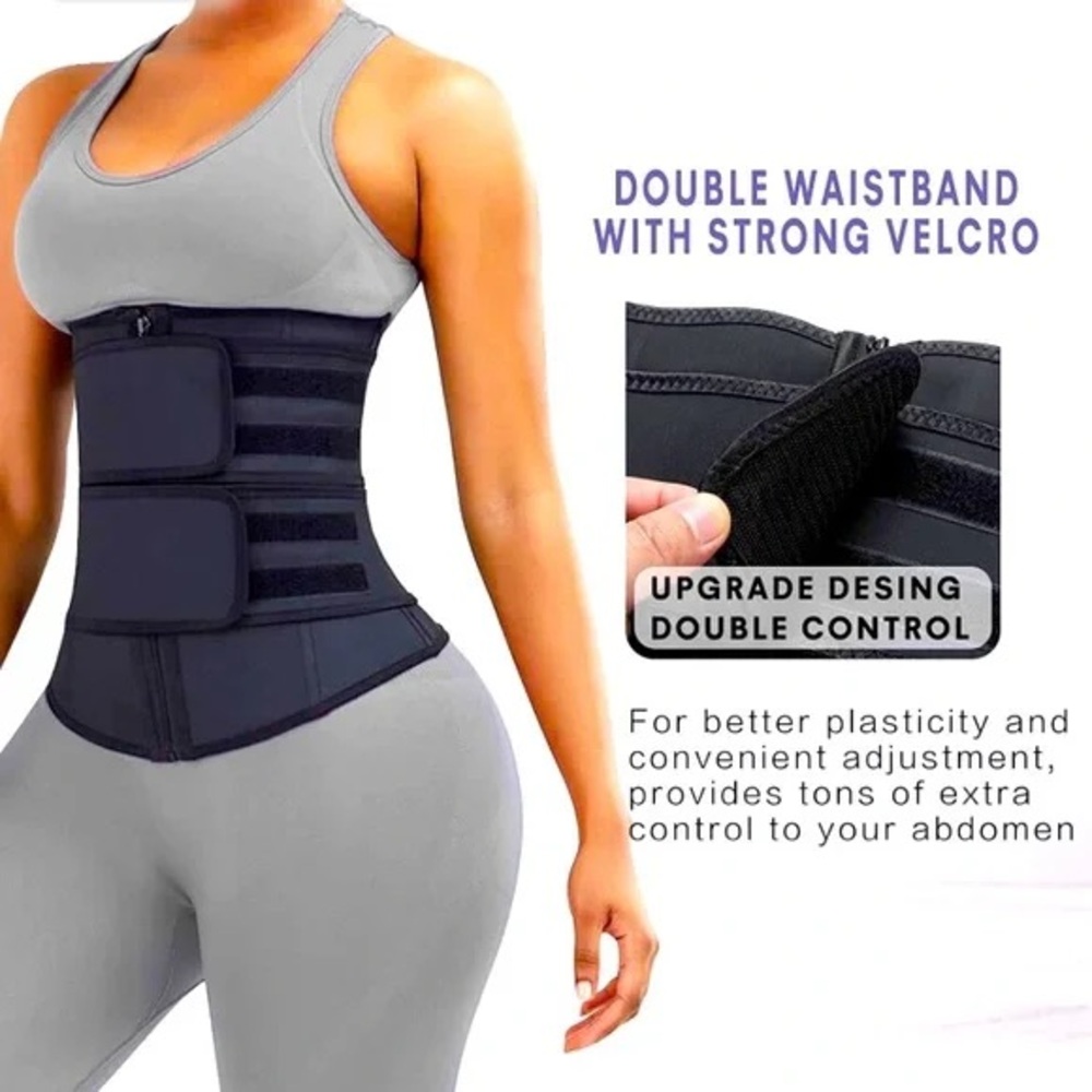 Womens Corset Latex Waist Trainer Shapewear - Picture 3 of 13